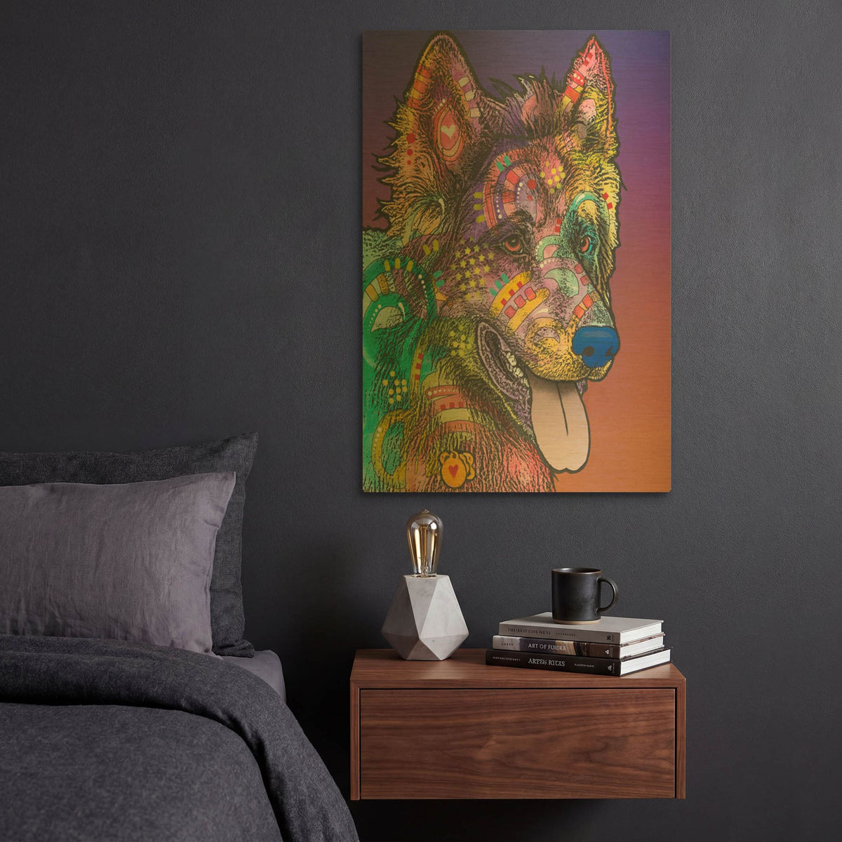 'Keefer' By Dean Russo Gold Metal Wall Art