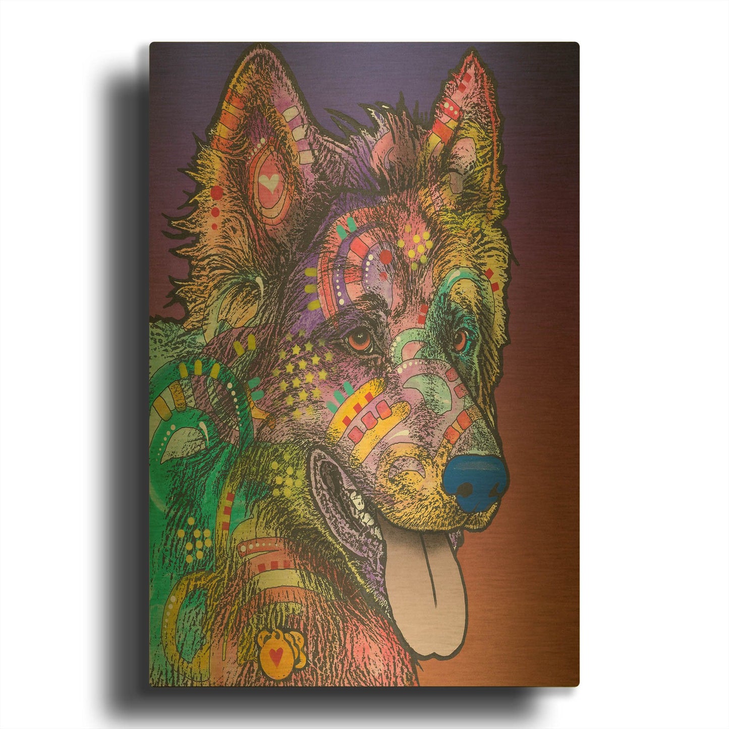 'Keefer' By Dean Russo Gold Metal Wall Art