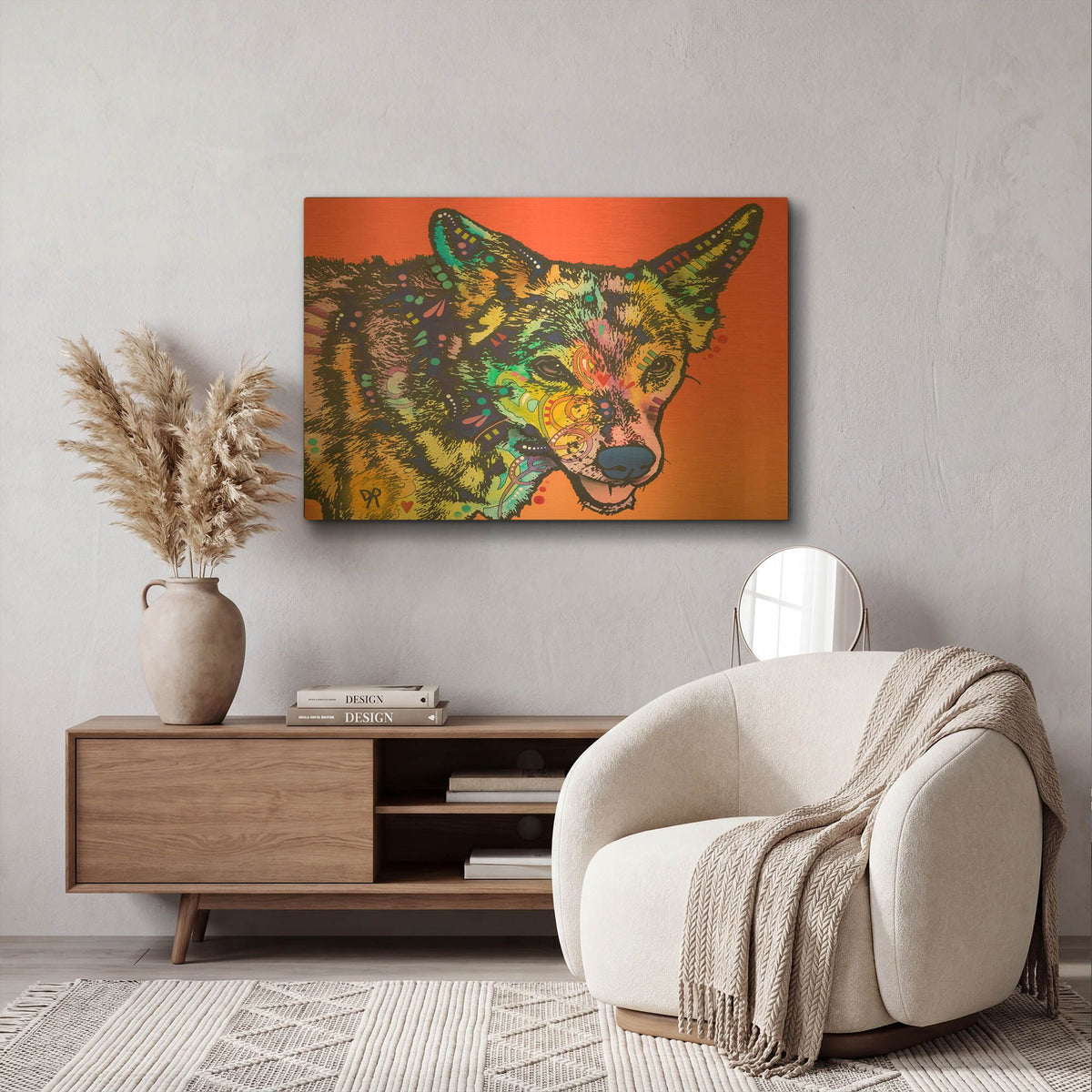 'Max' By Dean Russo Gold Metal Wall Art