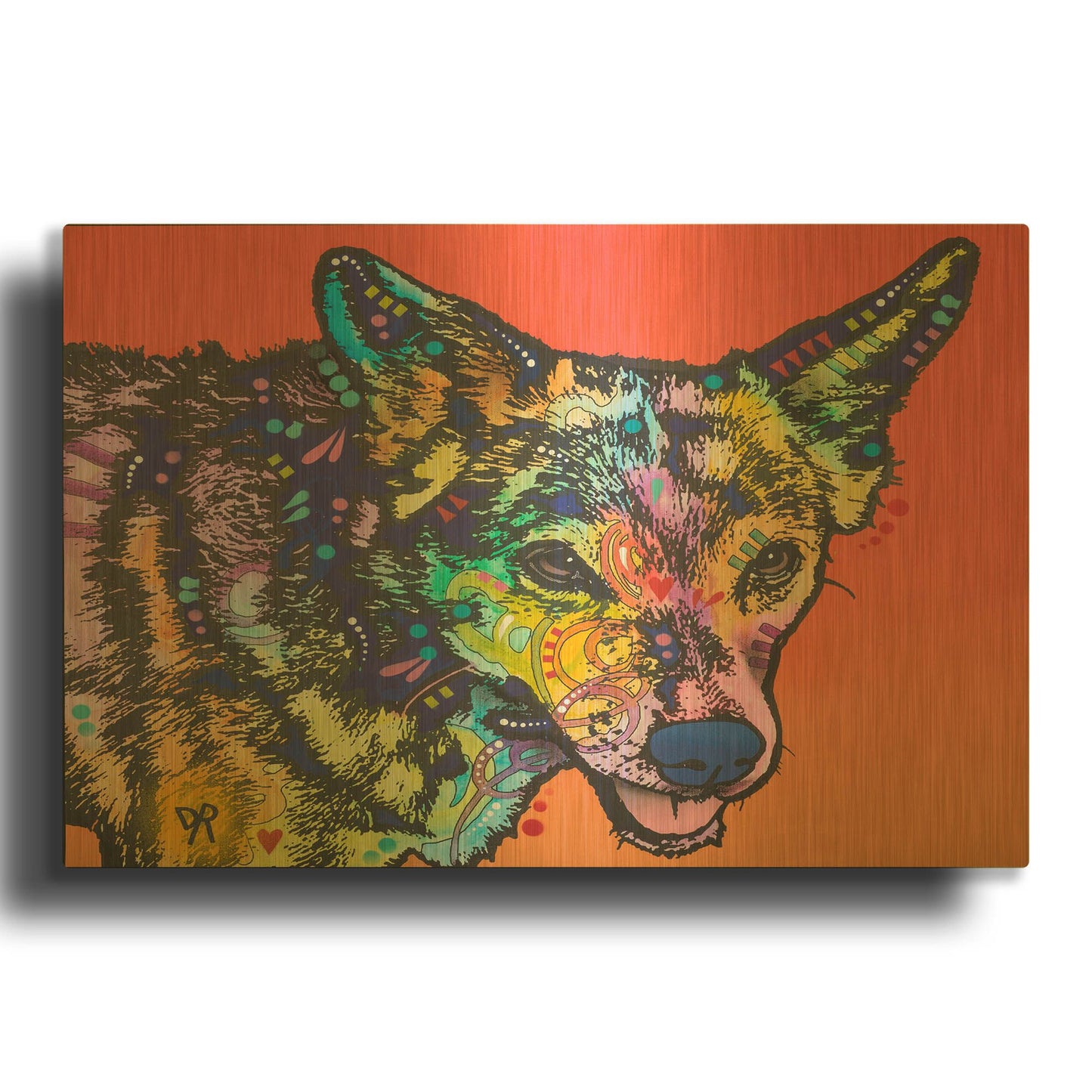 'Max' By Dean Russo Gold Metal Wall Art