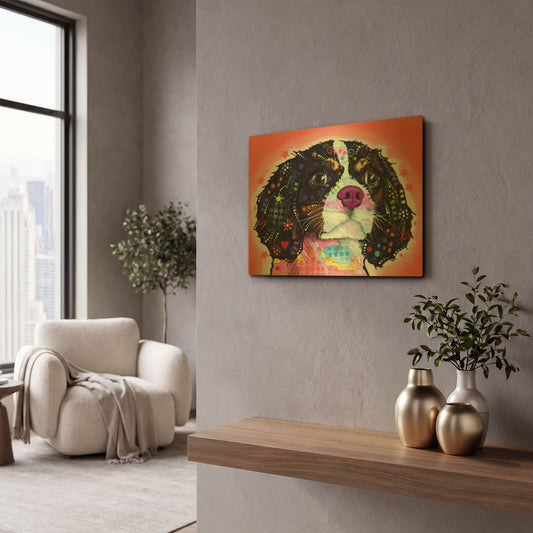 'King Charles' By Dean Russo Gold Metal Wall Art