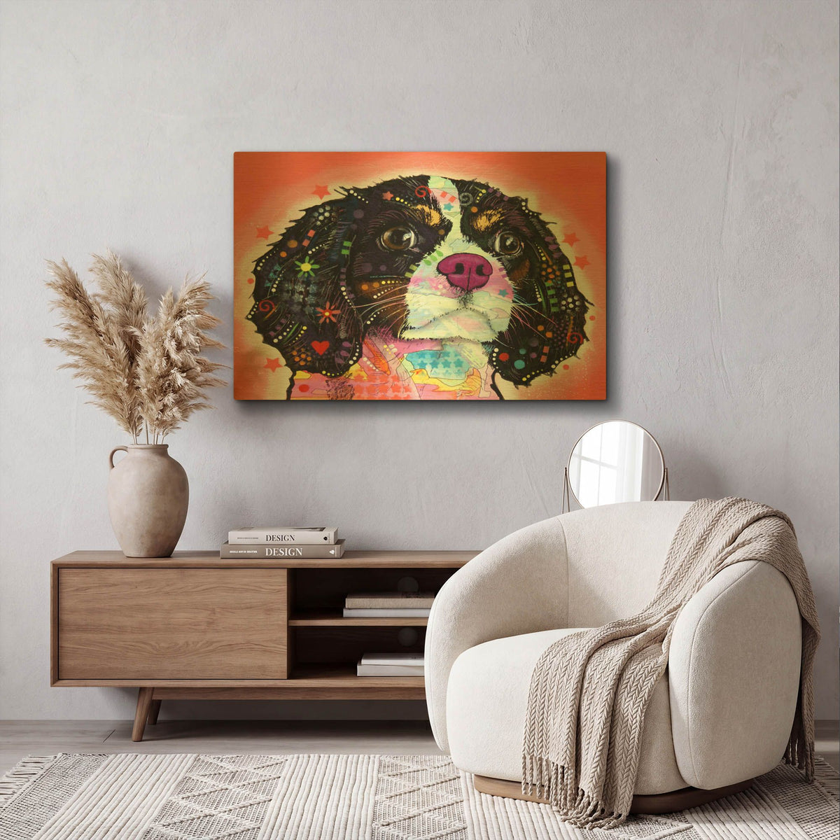 'King Charles' By Dean Russo Gold Metal Wall Art