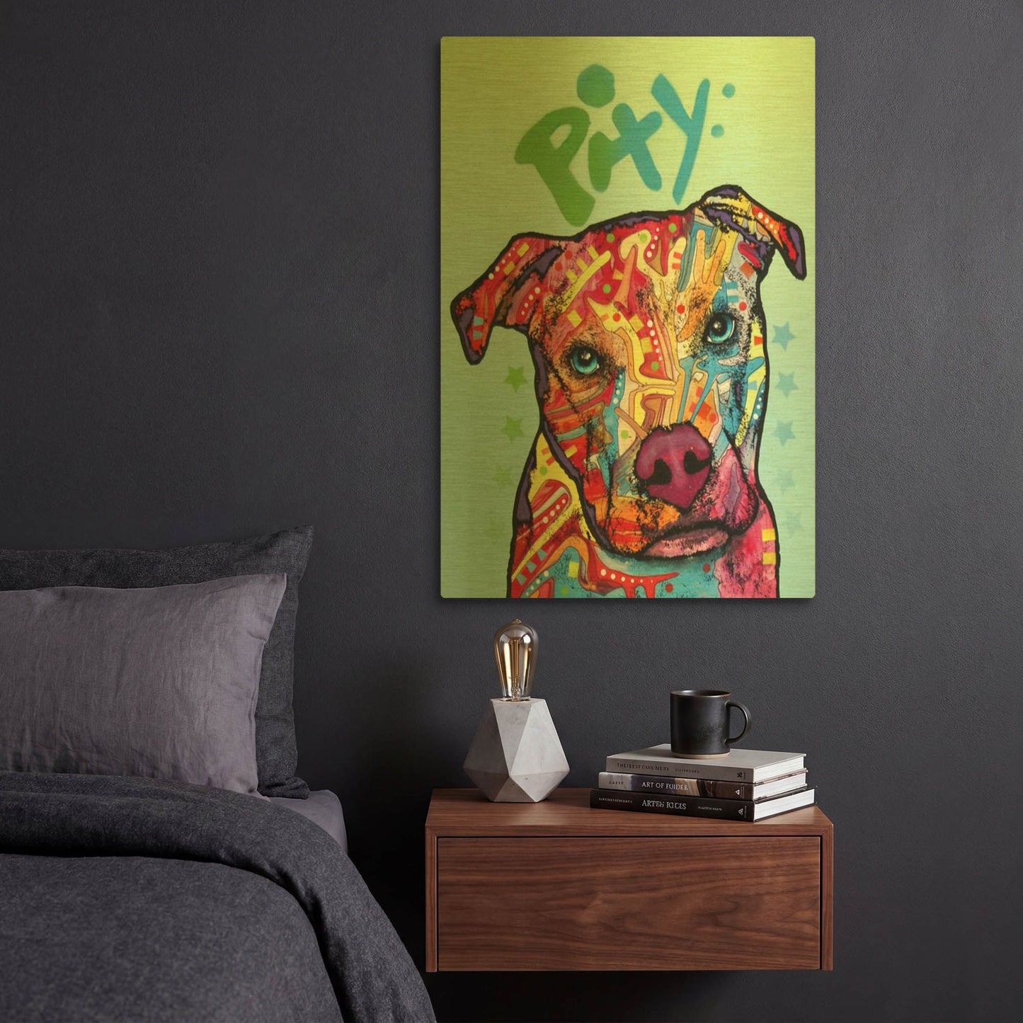 'Pity' By Dean Russo Gold Metal Wall Art