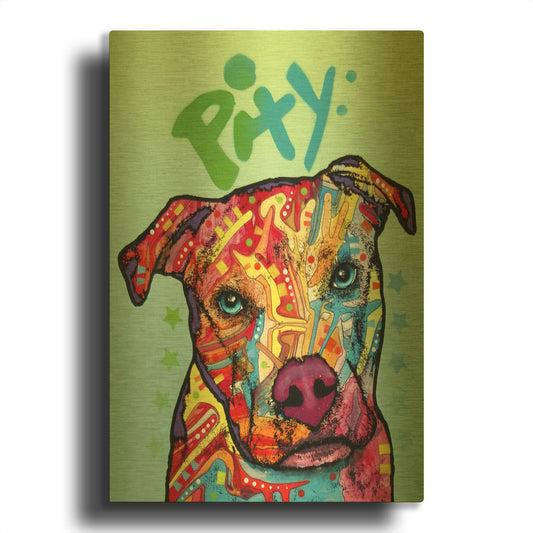 'Pity' By Dean Russo Gold Metal Wall Art