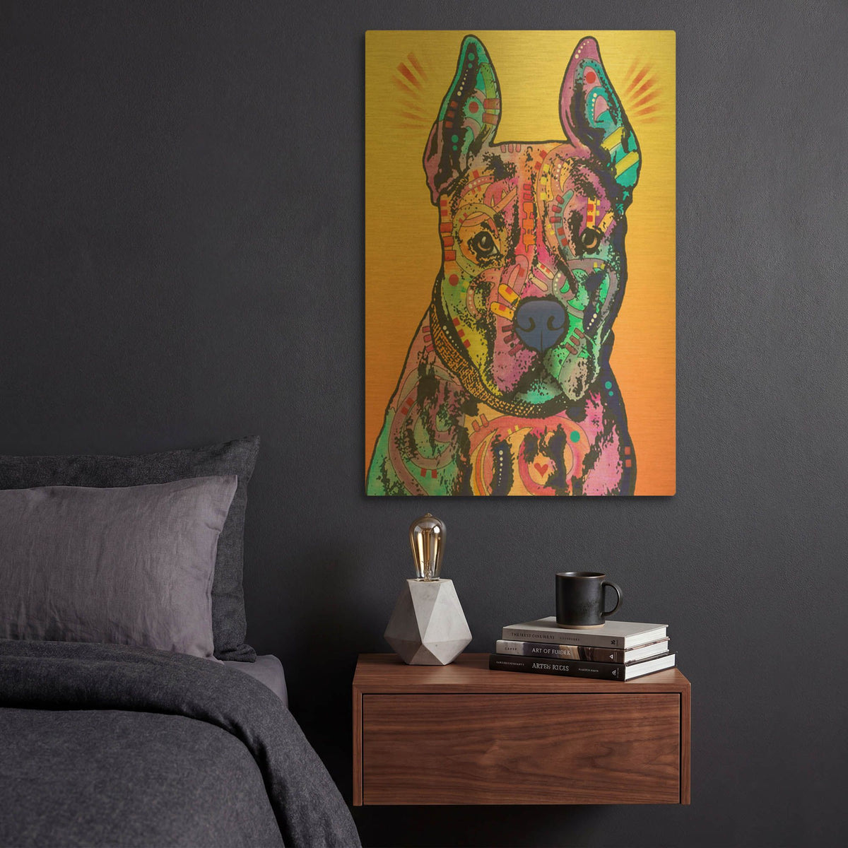 'Bugsy 2' By Dean Russo Gold Metal Wall Art