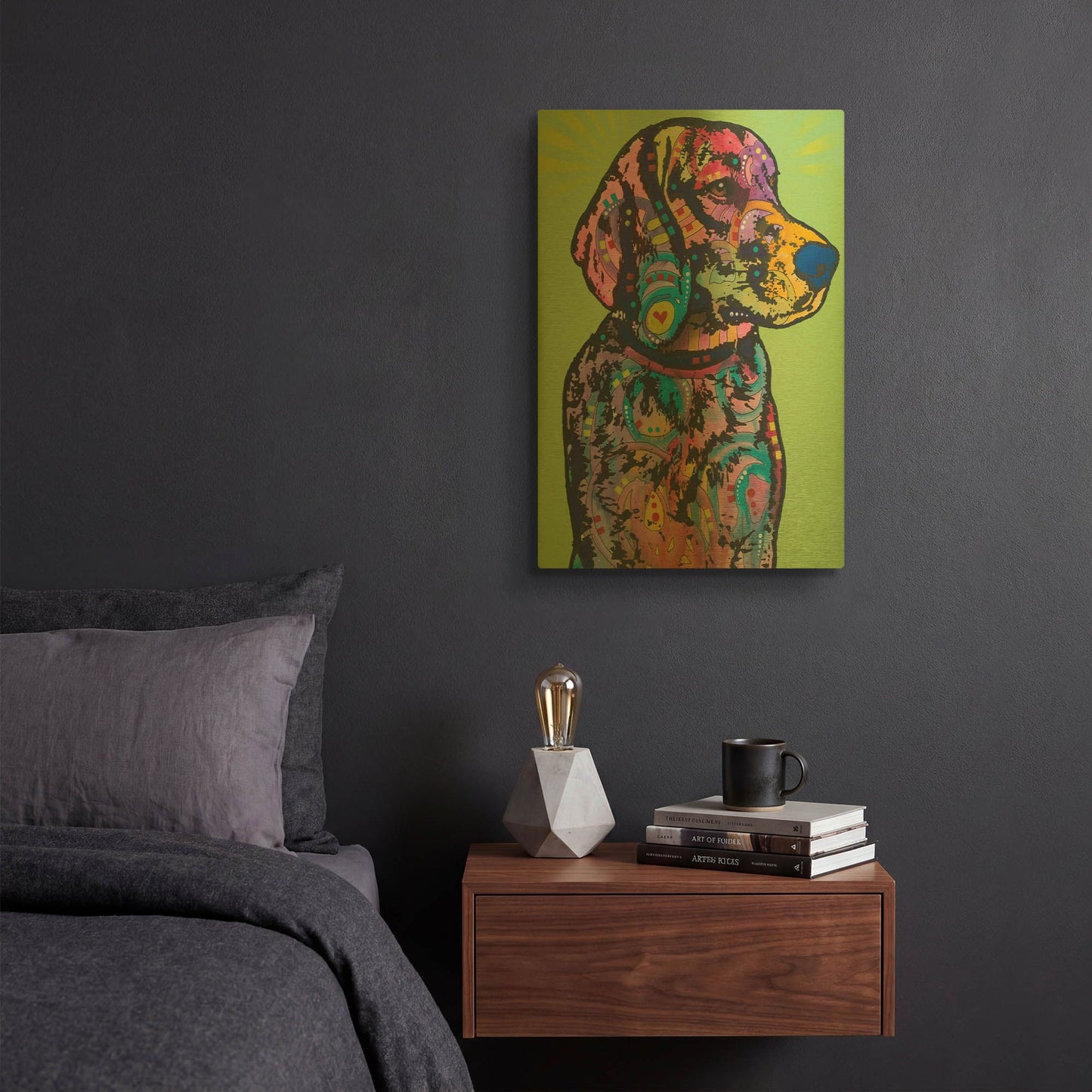 'Hank B 19' By Dean Russo Gold Metal Wall Art