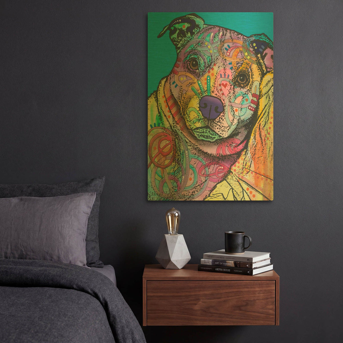 'Joe Willie 28' By Dean Russo Gold Metal Wall Art