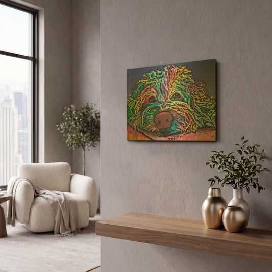 'La Lou 6' By Dean Russo Gold Metal Wall Art
