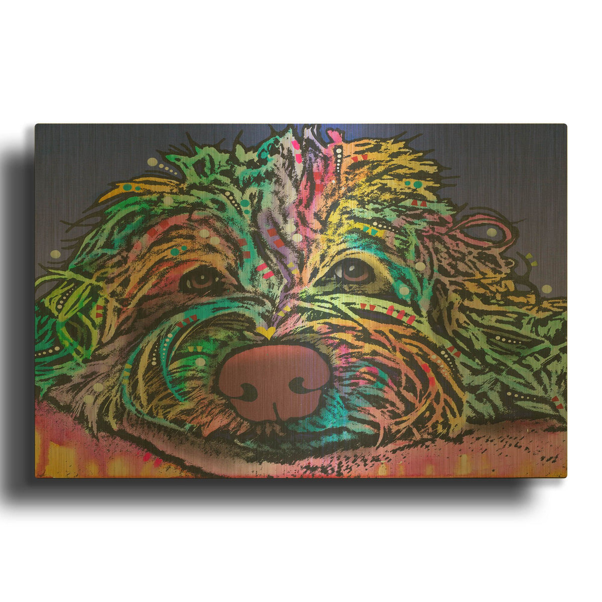 'La Lou 6' By Dean Russo Gold Metal Wall Art