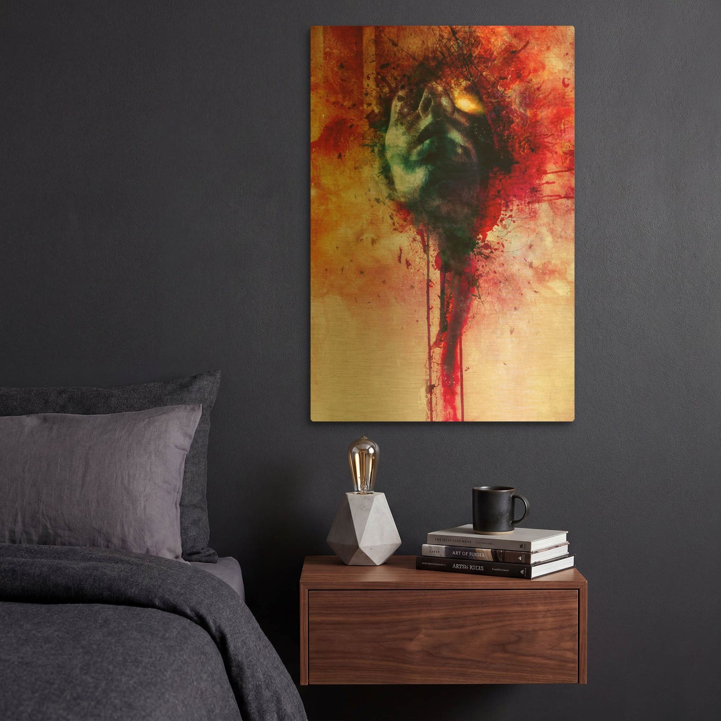 'W.O.U.N.D.S 2020' By Mario Sanchez Nevado Gold Metal Wall Art