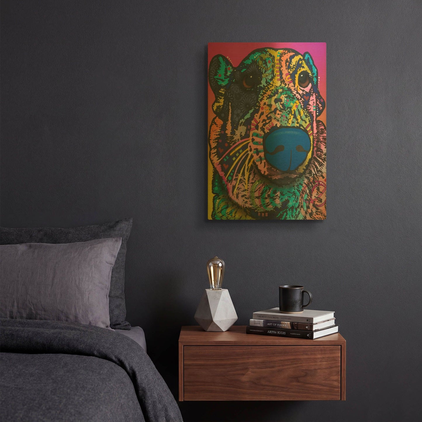 'Oliver 16' By Dean Russo Gold Metal Wall Art