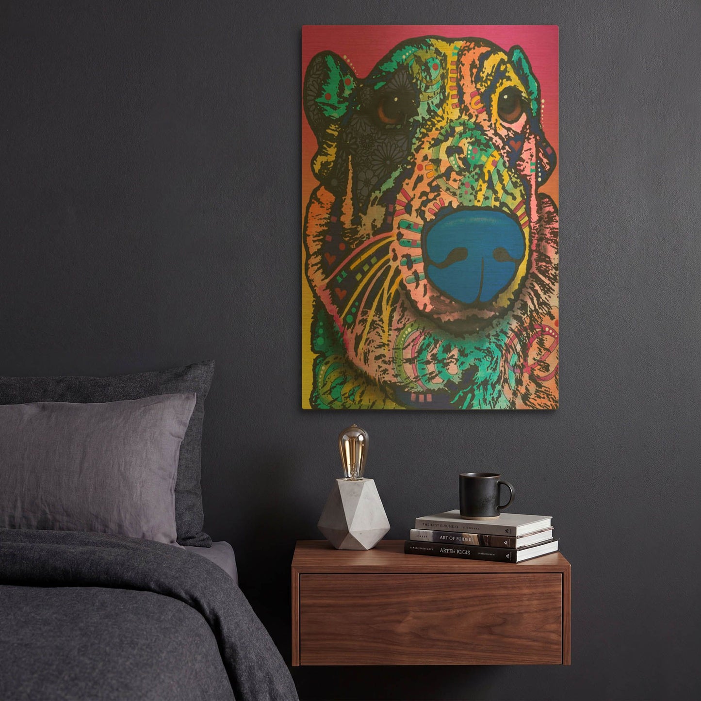 'Oliver 16' By Dean Russo Gold Metal Wall Art