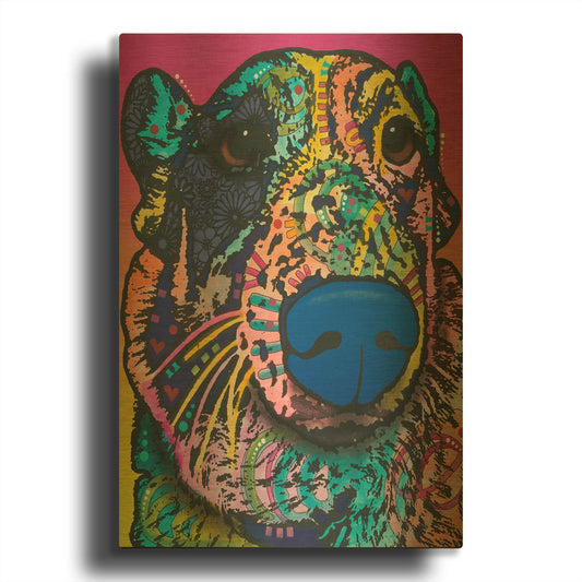 'Oliver 16' By Dean Russo Gold Metal Wall Art