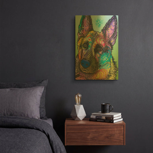 'Reza 20' By Dean Russo Gold Metal Wall Art