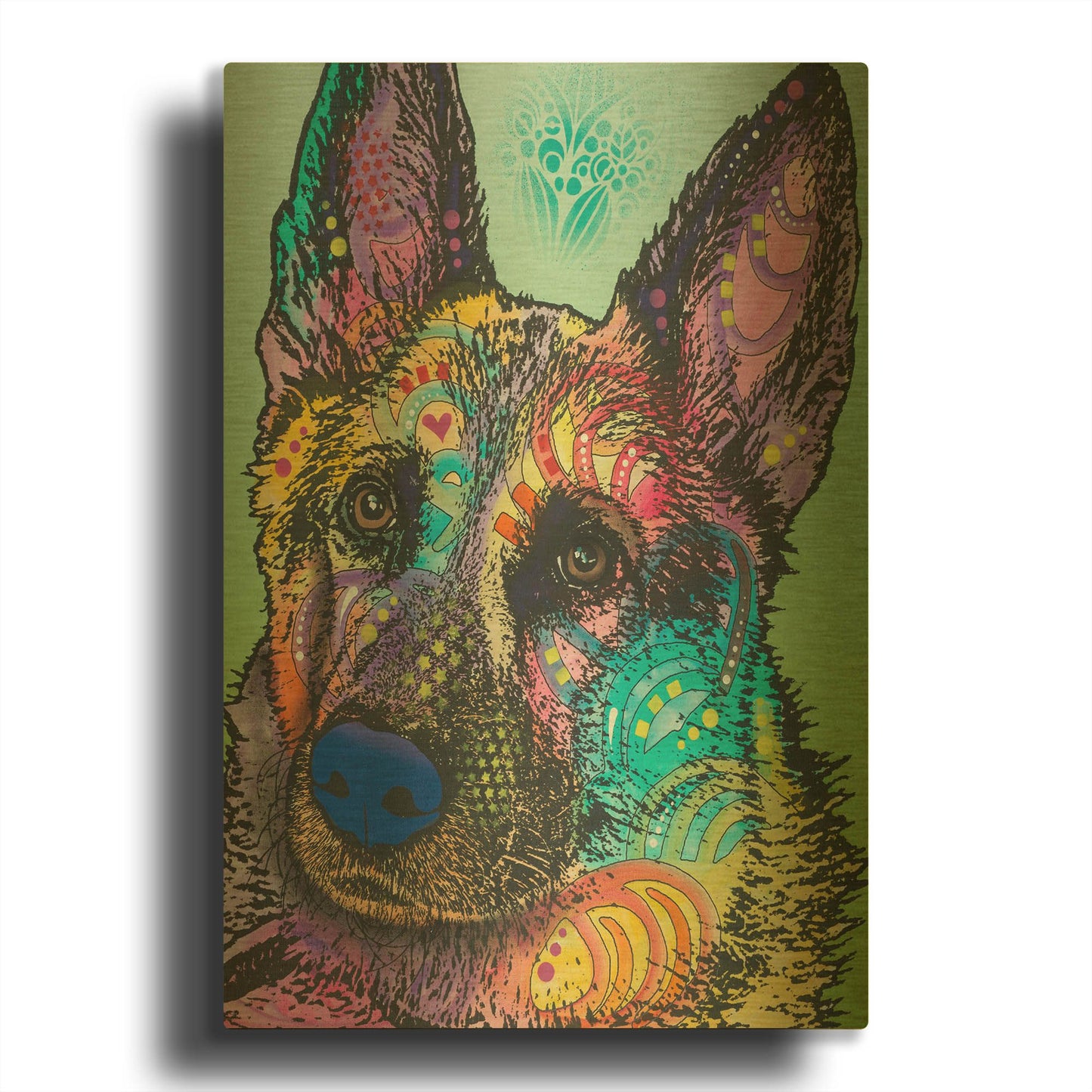 'Reza 20' By Dean Russo Gold Metal Wall Art