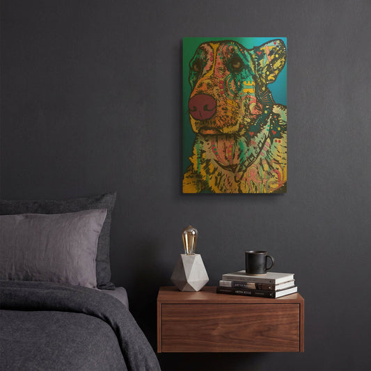 'Walter 12' By Dean Russo Gold Metal Wall Art