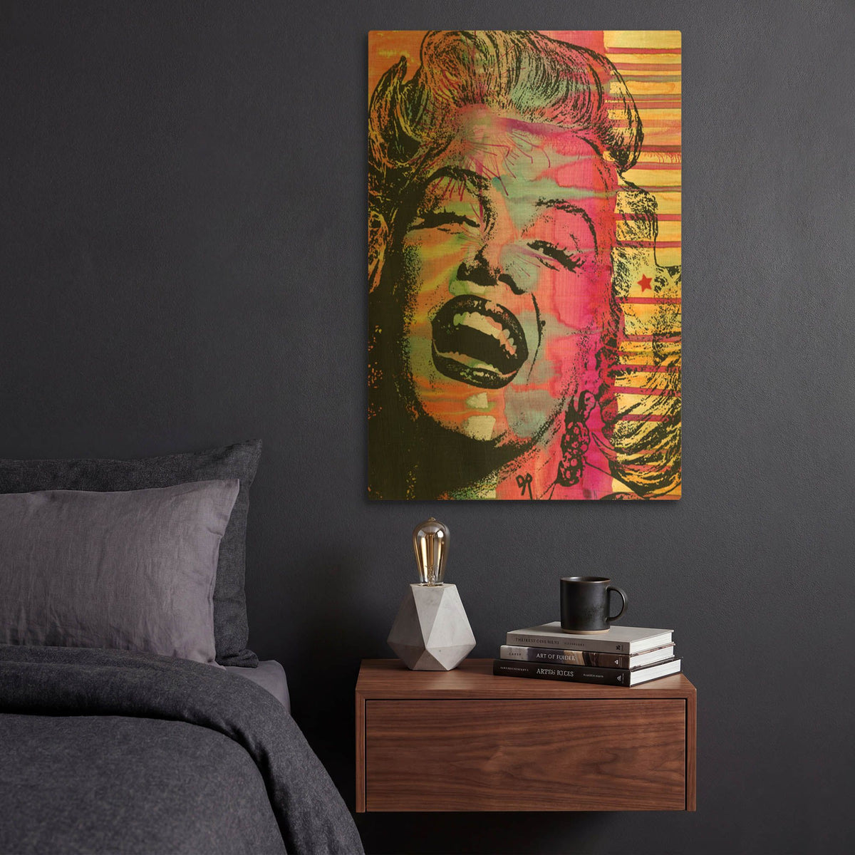 'Marilyn' By Dean Russo Gold Metal Wall Art