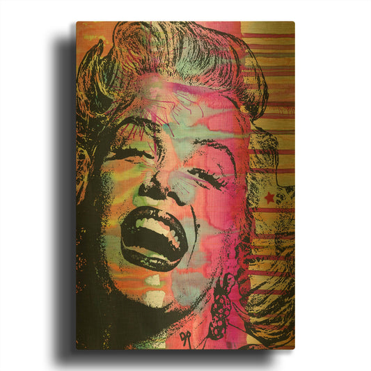 'Marilyn' By Dean Russo Gold Metal Wall Art