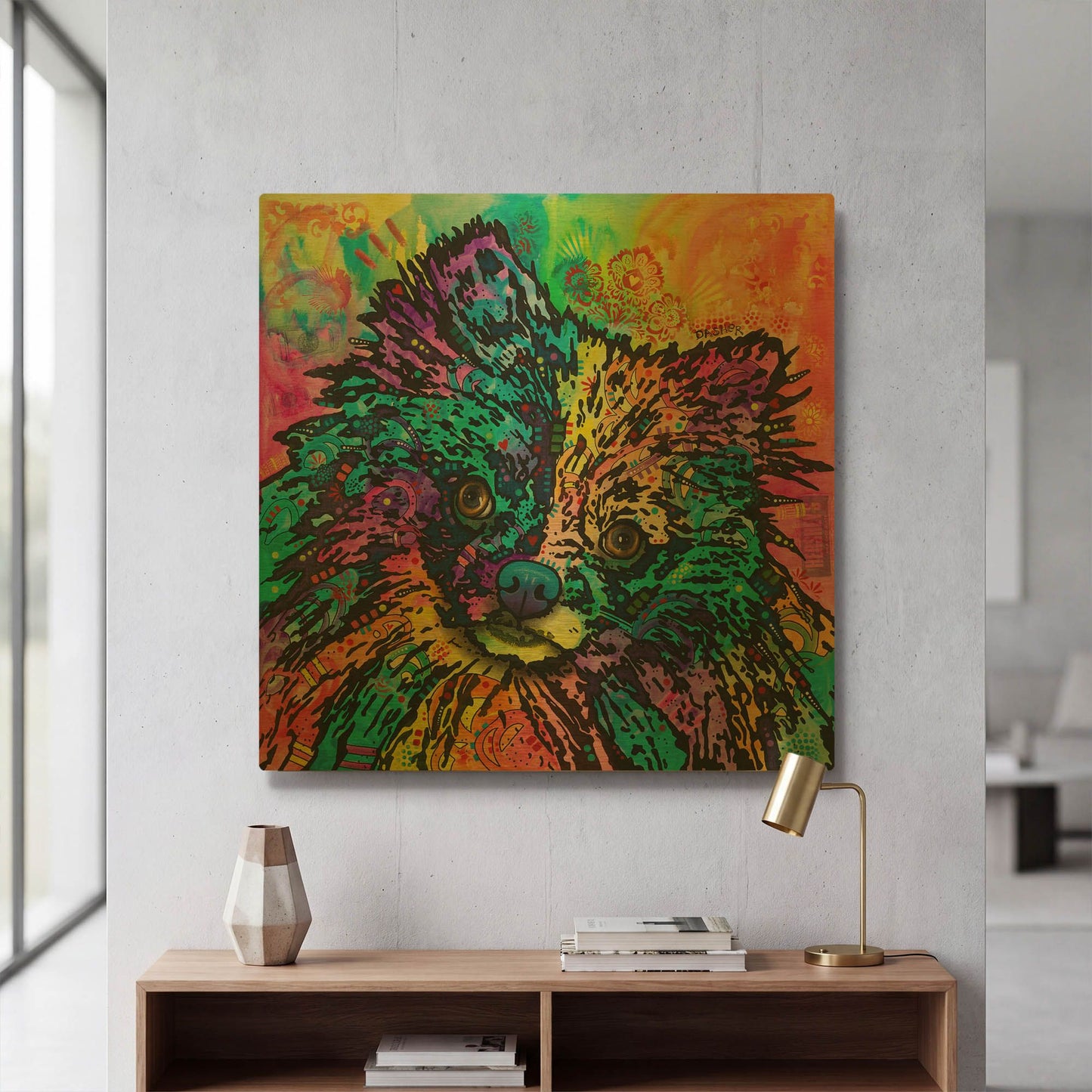 'Dasher' By Dean Russo Gold Metal Wall Art