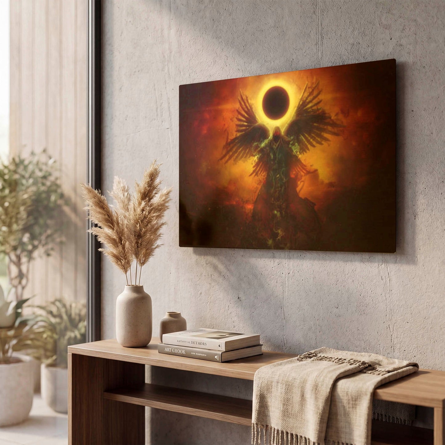 'Wings Of Apocalypse' By Mario Sanchez Nevado Gold Metal Wall Art