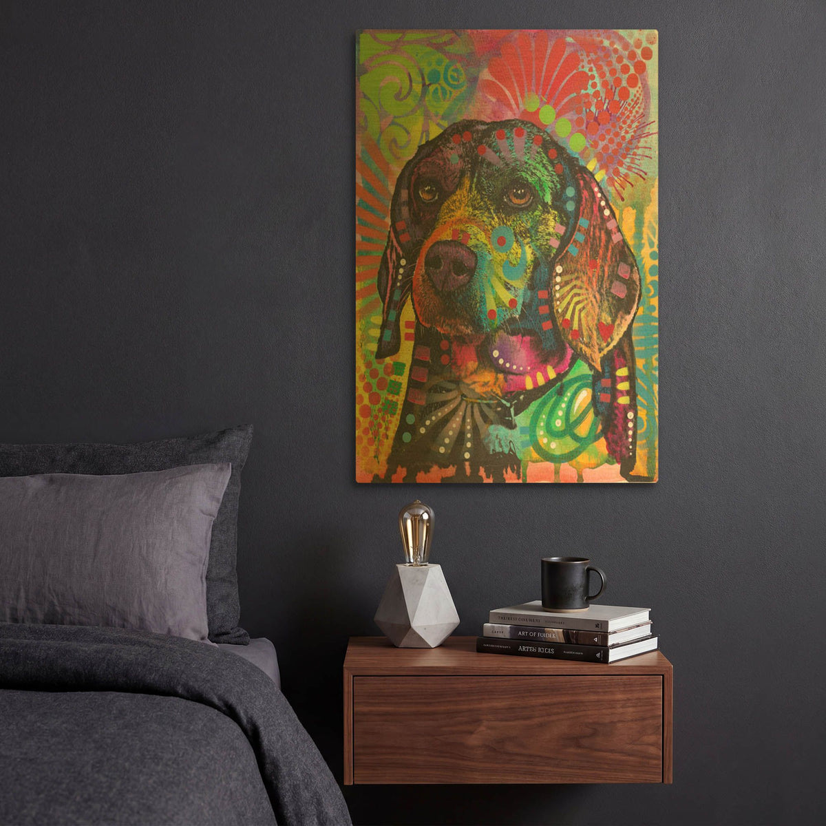 'Beagle Eagle' By Dean Russo Gold Metal Wall Art