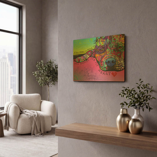 'You Should See My Heart' By Dean Russo Gold Metal Wall Art
