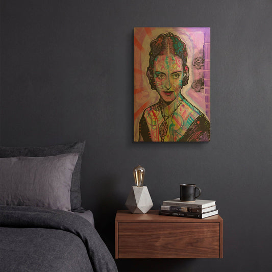 'Bette Davis' By Dean Russo Gold Metal Wall Art