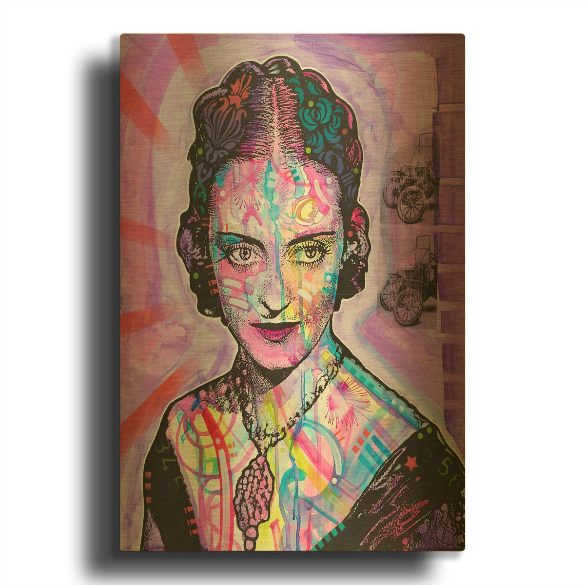 'Bette Davis' By Dean Russo Gold Metal Wall Art
