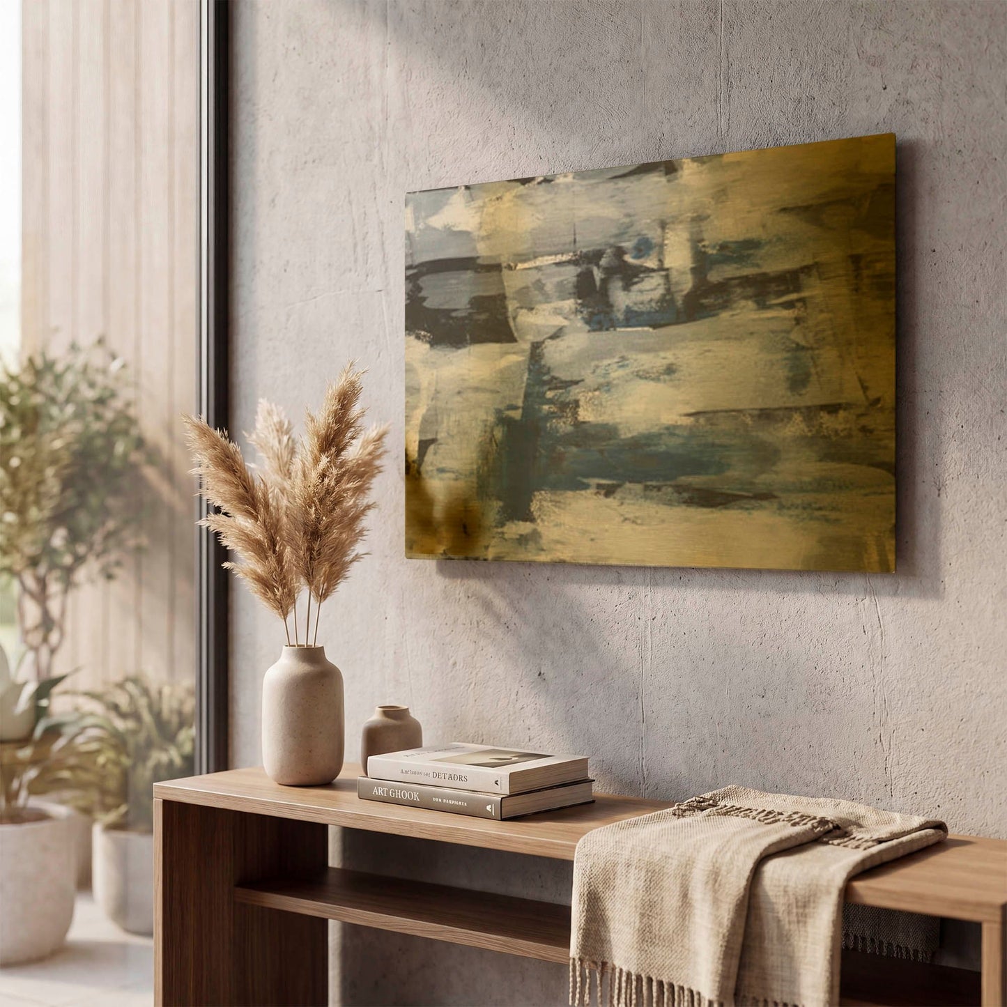 'Midnight Ice' By LUXE Gold Metal Wall Art