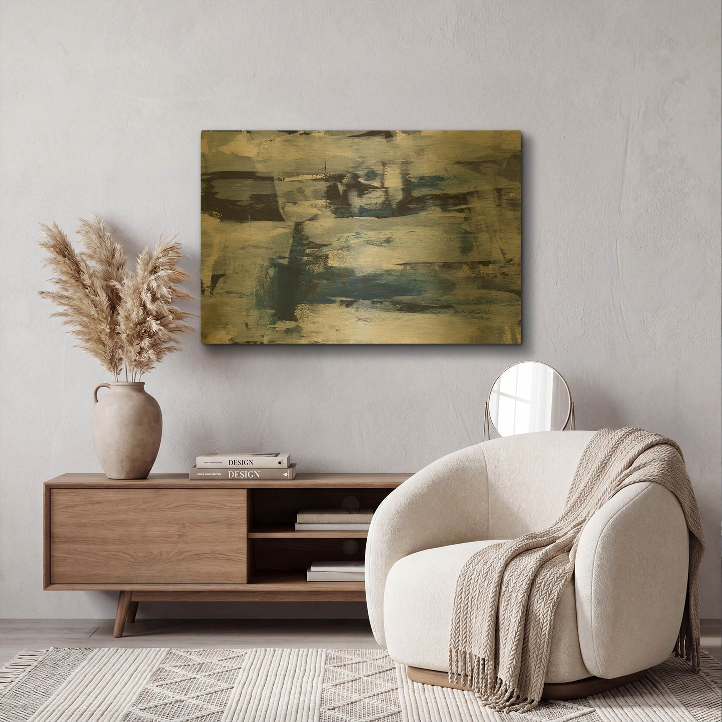 'Midnight Ice' By LUXE Gold Metal Wall Art