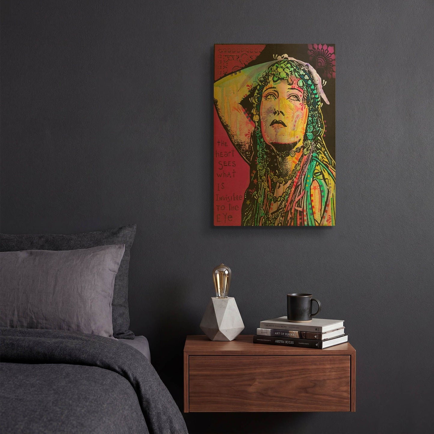 'The Heart Sees' By Dean Russo Gold Metal Wall Art