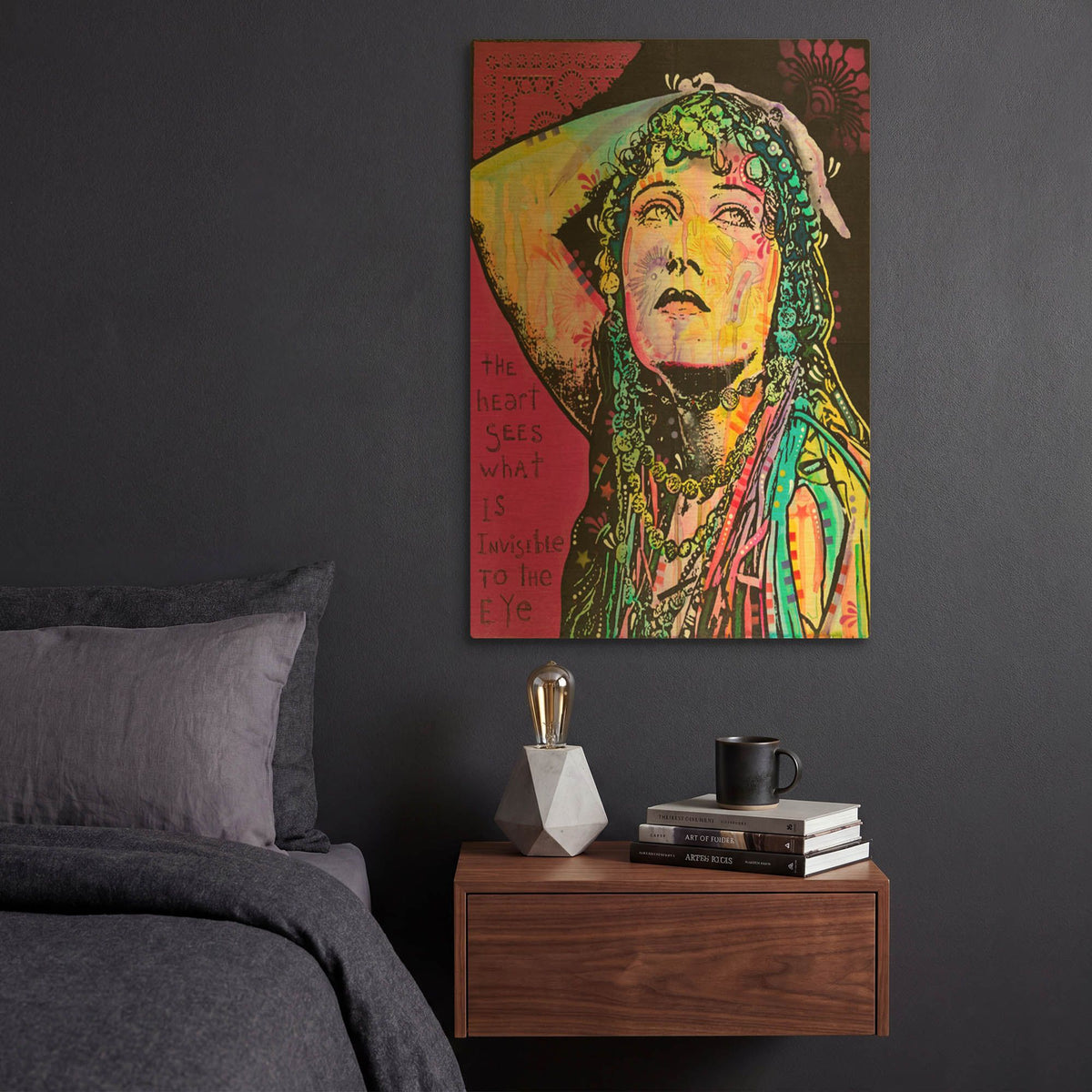 'The Heart Sees' By Dean Russo Gold Metal Wall Art