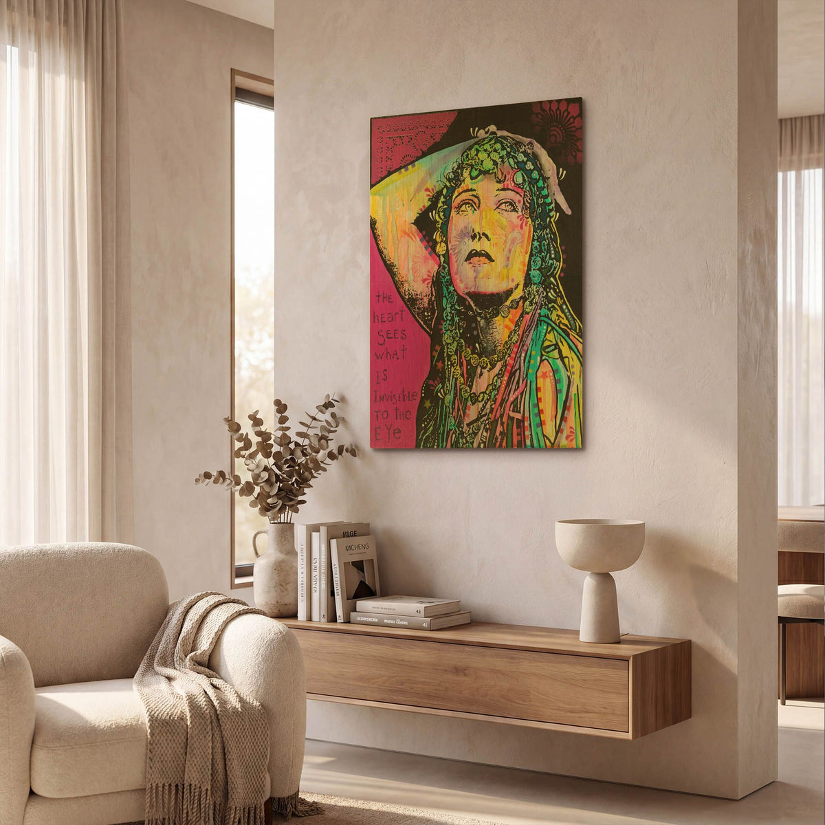 'The Heart Sees' By Dean Russo Gold Metal Wall Art