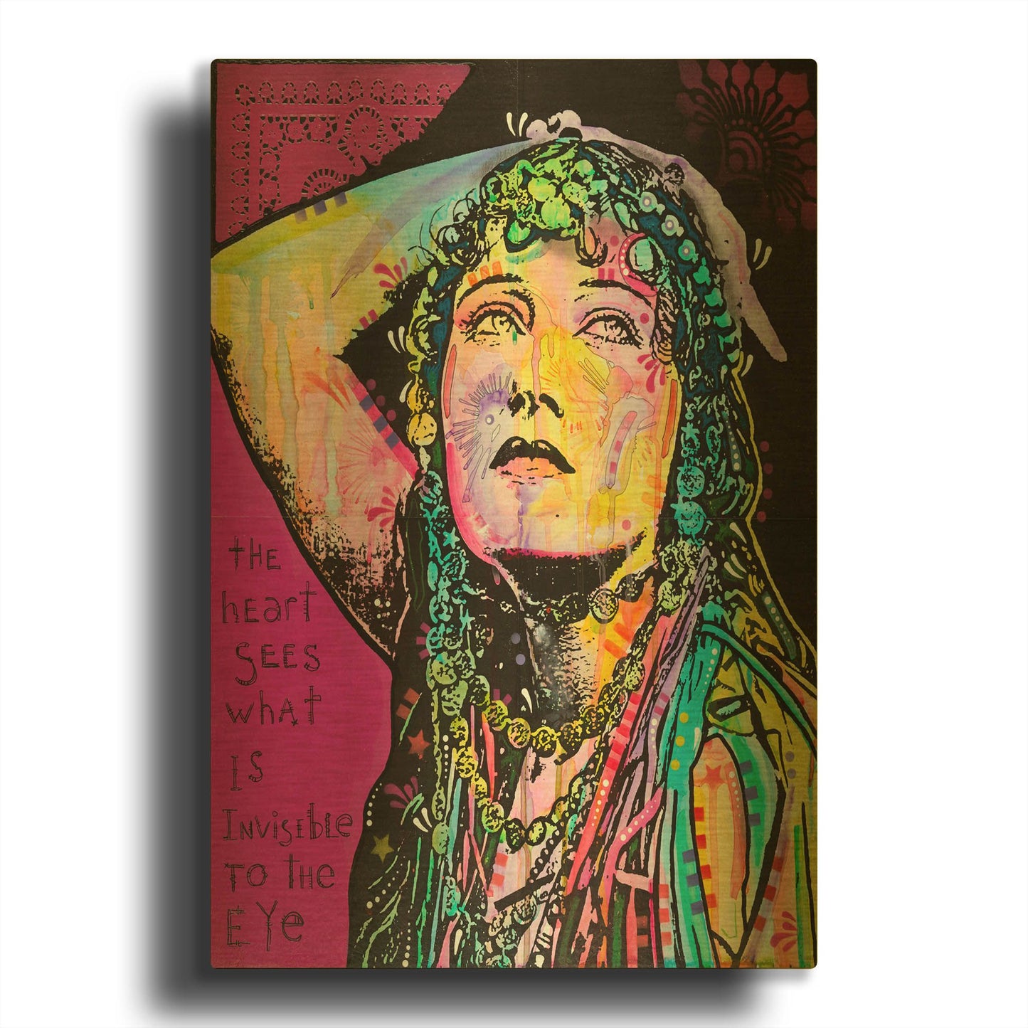 'The Heart Sees' By Dean Russo Gold Metal Wall Art