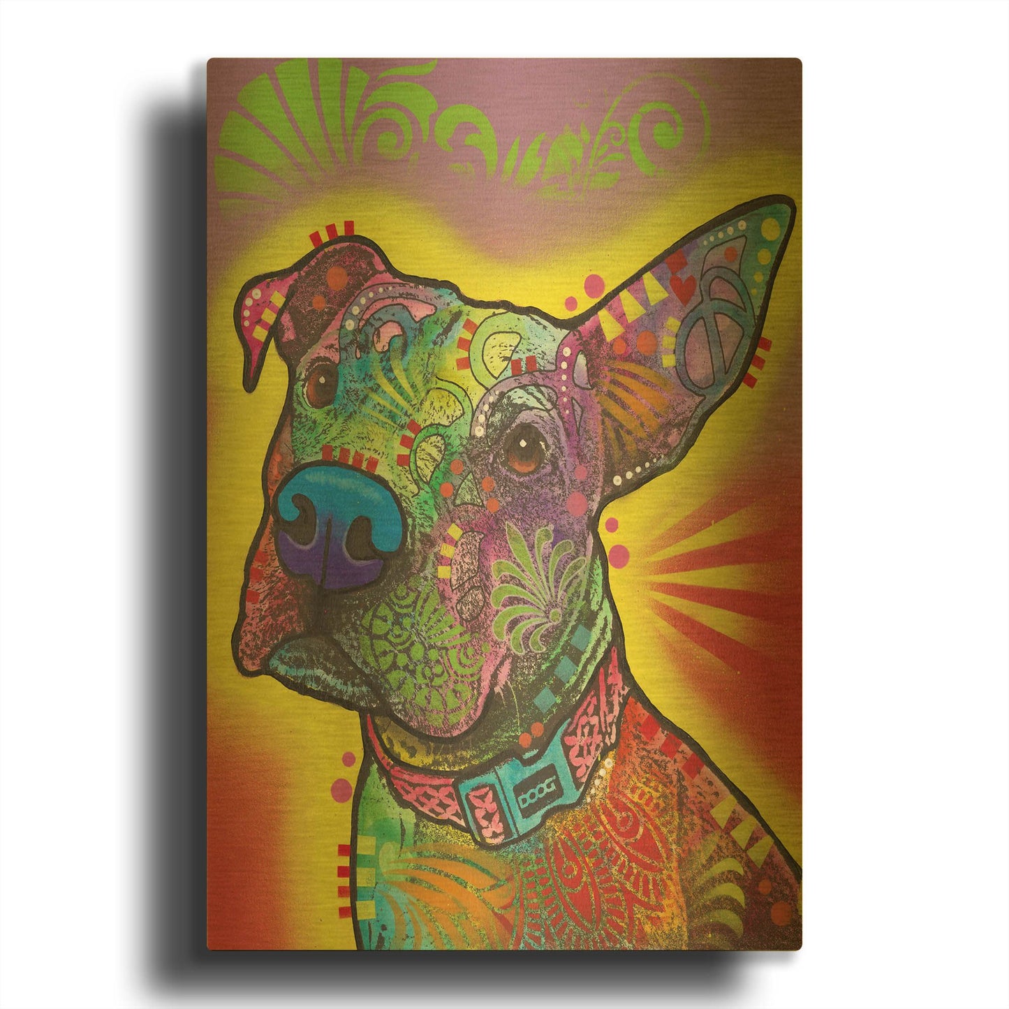 'Izzy' By Dean Russo Gold Metal Wall Art