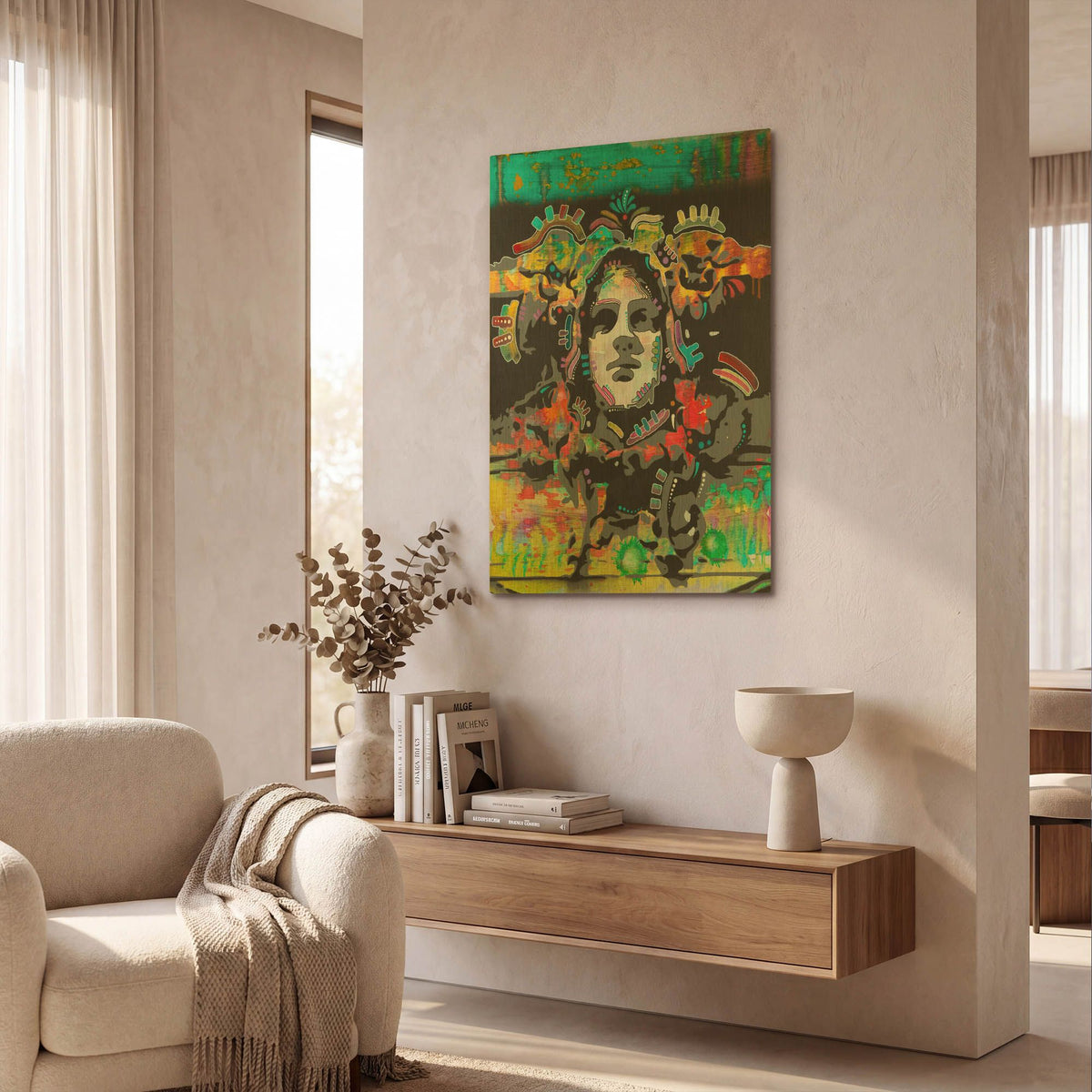 'Psyche' By Dean Russo Gold Metal Wall Art