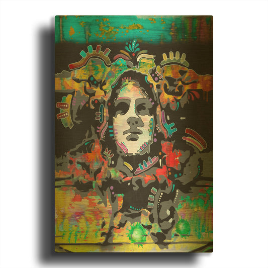 'Psyche' By Dean Russo Gold Metal Wall Art