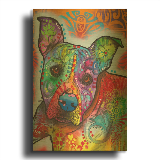 'Maka' By Dean Russo Gold Metal Wall Art