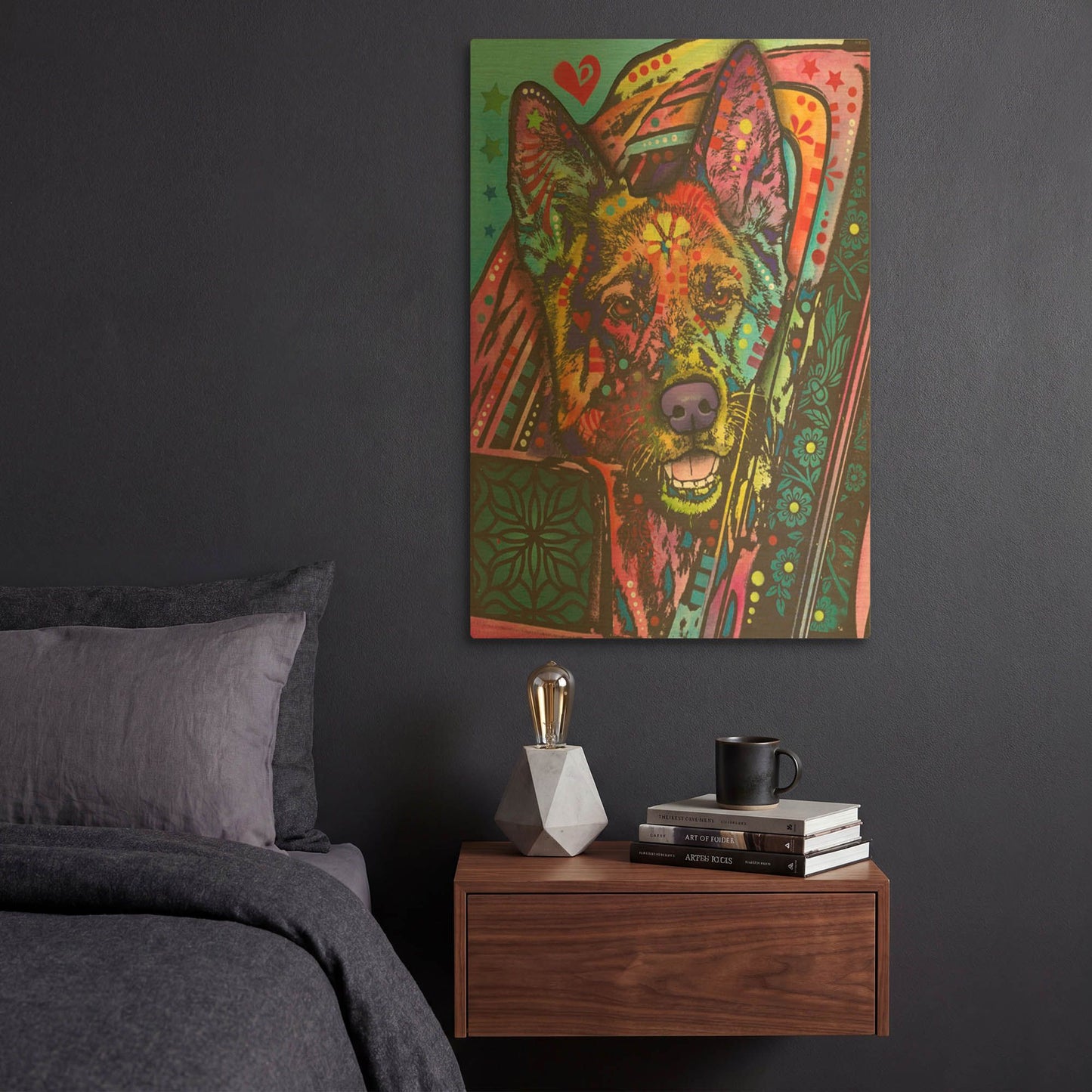 'Jax' By Dean Russo Gold Metal Wall Art