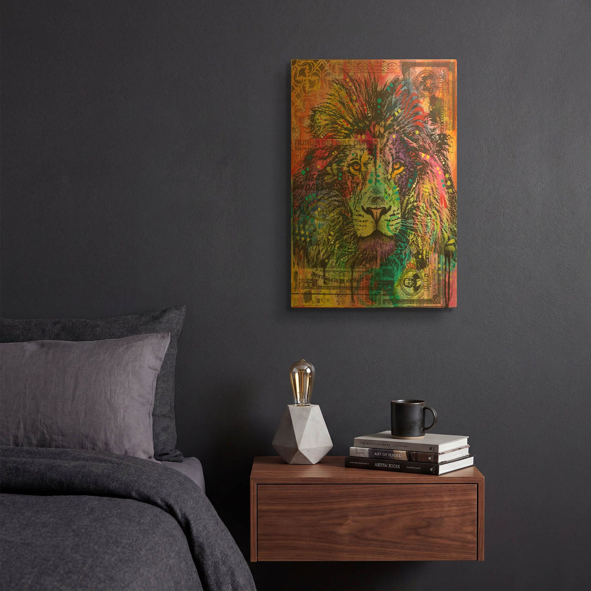 'Reserve' By Dean Russo Gold Metal Wall Art