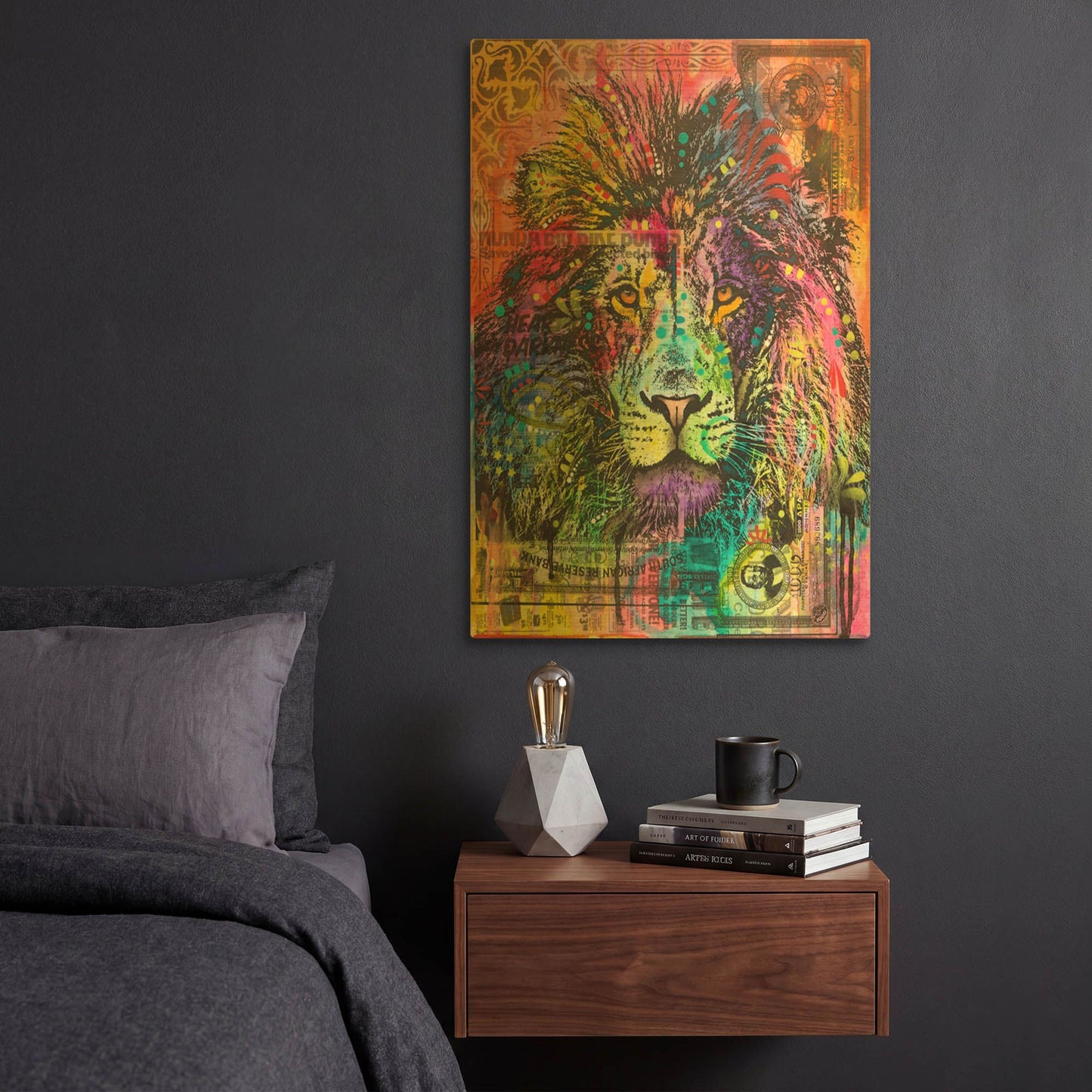 'Reserve' By Dean Russo Gold Metal Wall Art