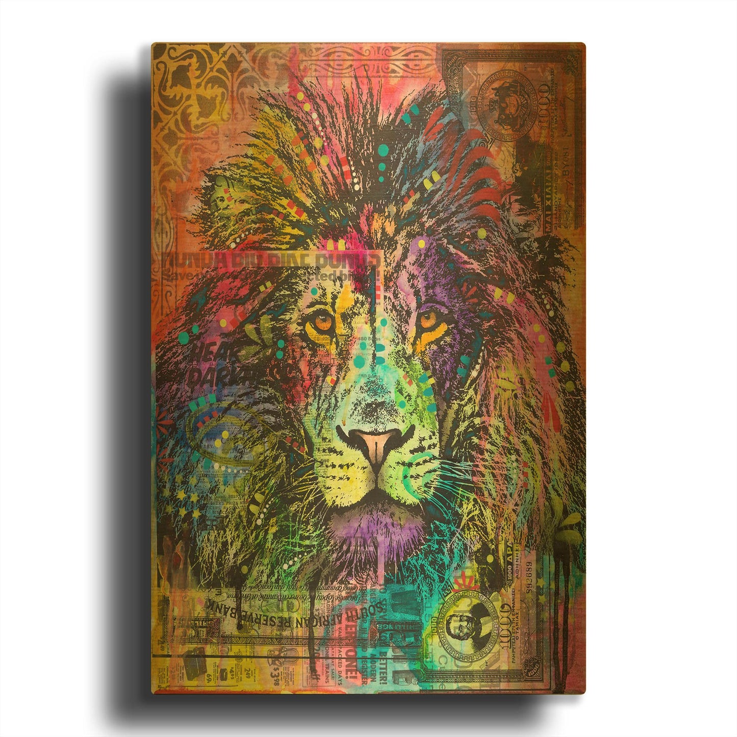 'Reserve' By Dean Russo Gold Metal Wall Art