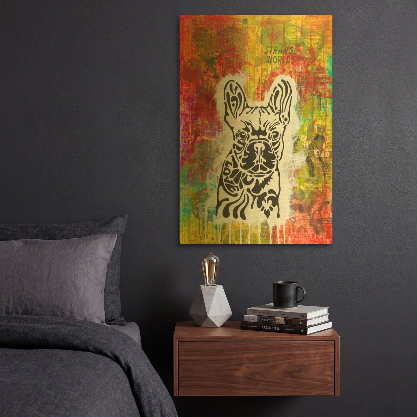 'Love In A Strange World' By Dean Russo Gold Metal Wall Art