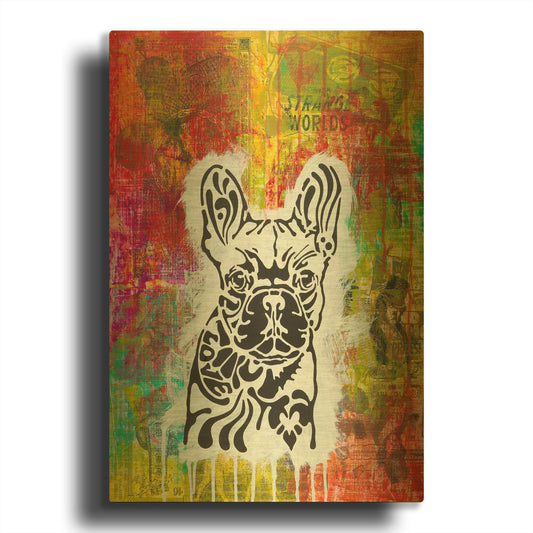 'Love In A Strange World' By Dean Russo Gold Metal Wall Art