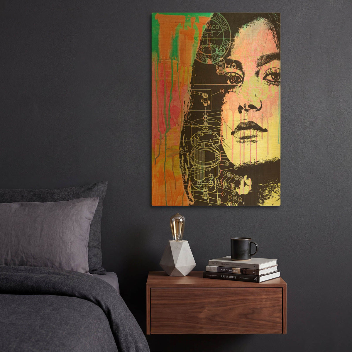 'The Look' By Dean Russo Gold Metal Wall Art