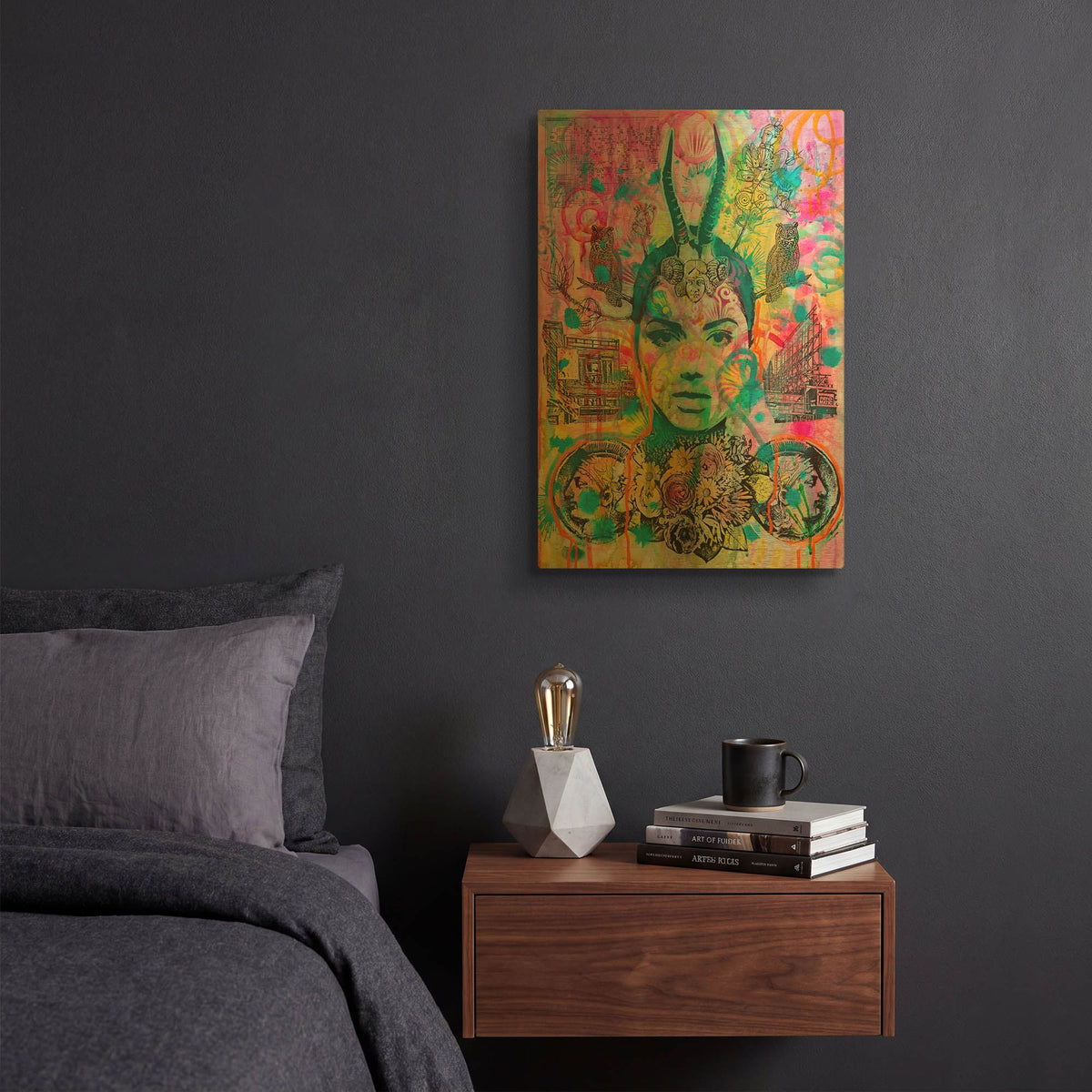 'Ancient Intensity' By Dean Russo Gold Metal Wall Art