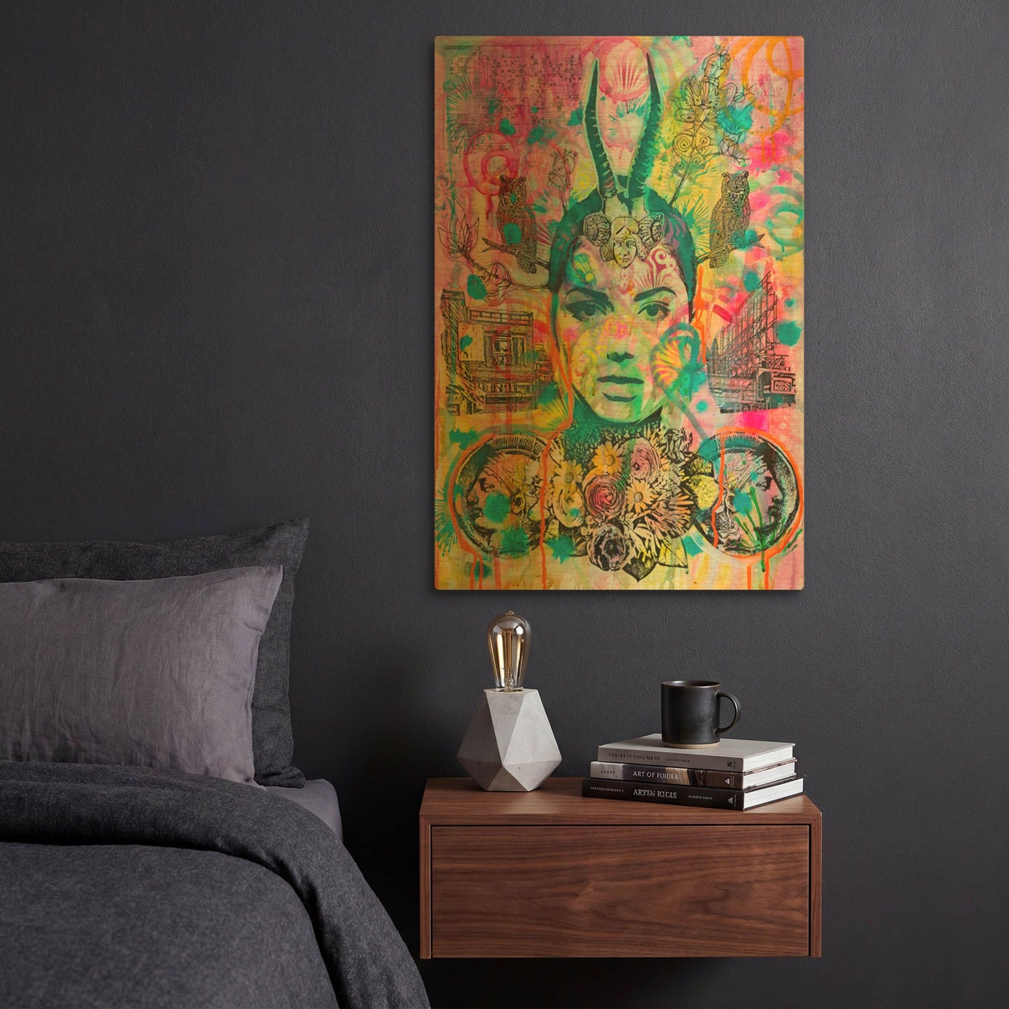 'Ancient Intensity' By Dean Russo Gold Metal Wall Art