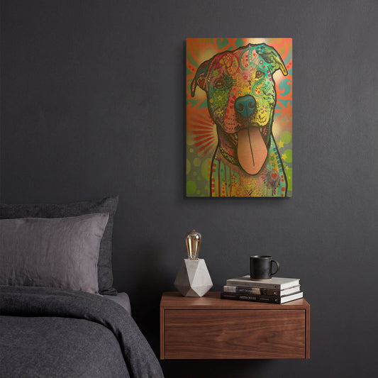 'Mr Biggs' By Dean Russo Gold Metal Wall Art