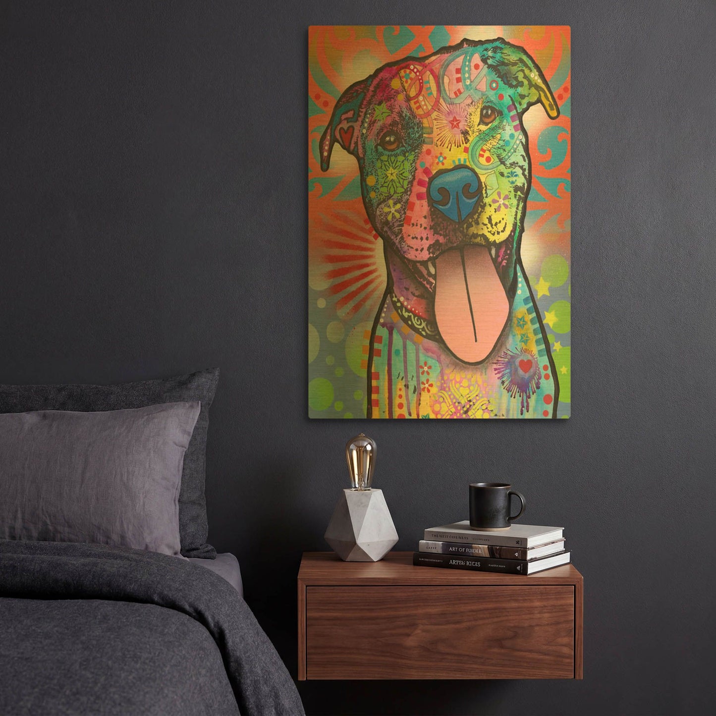 'Mr Biggs' By Dean Russo Gold Metal Wall Art