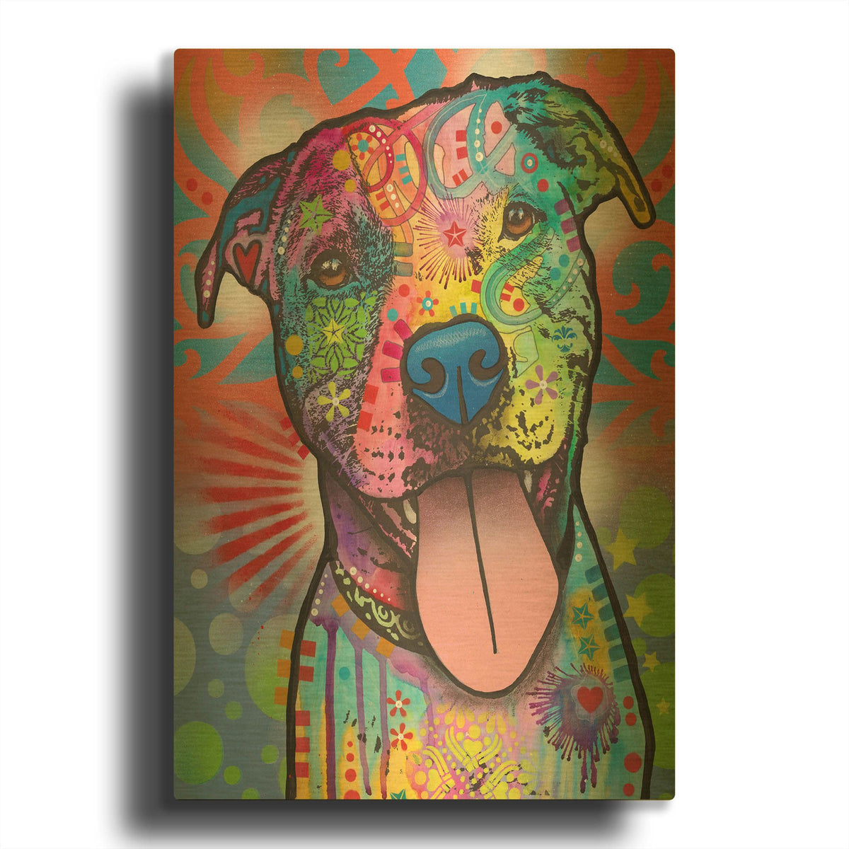 'Mr Biggs' By Dean Russo Gold Metal Wall Art